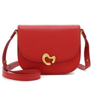 7932 Minimalist Crossbody Bag Compact Vegan Leather Shoulder Purse